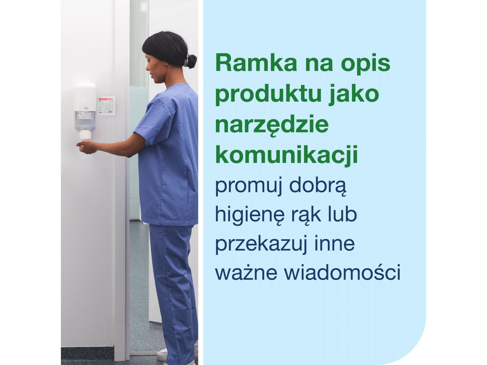 Panel informacyjny do dozownika TORK 511170 Biały